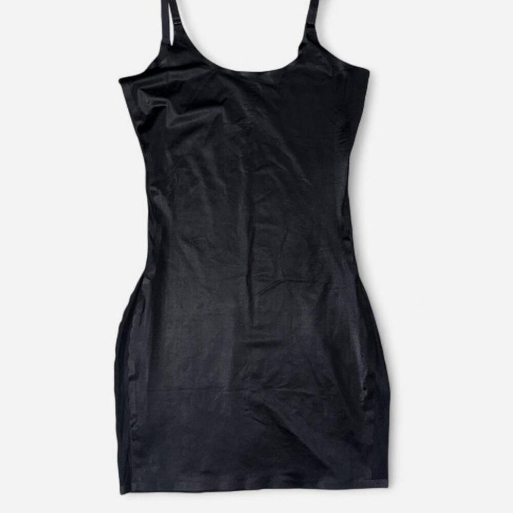 Assets by Spanx Black Curvy Girl Mini Dress Shapewear Compression Slip, size 1X - Picture 7 of 7
